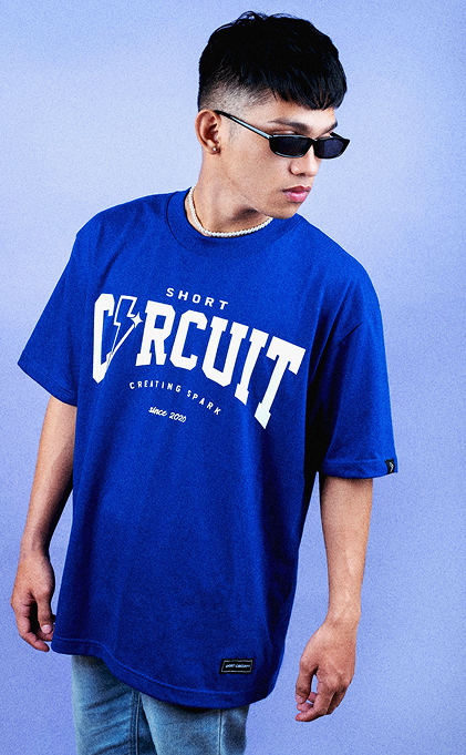 Model wearing Arc Logo t-shirt